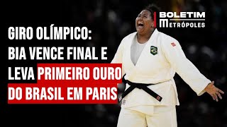 Giro olímpico Bia vence final e leva primeiro ouro do Brasil em Paris [upl. by Halvaard]