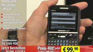 Medion Handy und Messenger quotM5511quot QWERTZTastatur uvm VERTRAGSFREI [upl. by Marice]