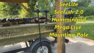 Seelite SeeFish 20 Transducer Mount for Humminbird Mega Live on Tracker Grizzly [upl. by Yule610]