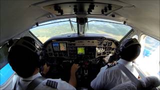 B100 Landing  EGPWS  TERRAIN TERRAIN  PULL UP [upl. by Olin522]