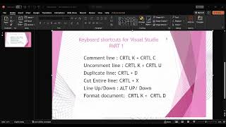 Most commonly used Amazing Visual Studio Shortcuts Part 1 Latest Videos on VS 2024 Shortcuts NET [upl. by Ryan219]