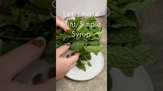 Mint Simple Syrup recipe shortvideo christmas minivlog coffee youtubeshorts [upl. by Hirsh]