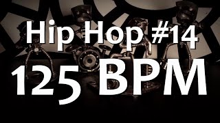 125 BPM  Hip Hop 14  44 Drum Beat  Drum Track [upl. by Ricardama]