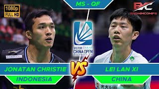 Jojo Lolos ke SF Jonatan Christie vs Lei Lan Xi  China Open 2024 [upl. by Haroved]