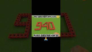 940 subscriber very close tendingshortsfeed gaming minecraft vairalshort vairalvideo shortsf [upl. by Dirgis]