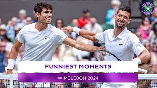 The FUNNIEST Moments from Wimbledon 2024 😂 [upl. by Horlacher]