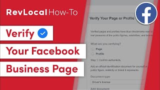 How To Verify Your Facebook Business Page [upl. by Kcoj]