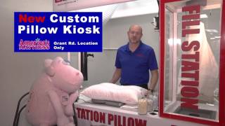 Fill Station Pillow Kiosk at 2424 E Grant Rd Americas MattressLocally Owned [upl. by Tema]