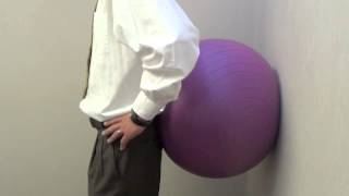 Swiss Ball lumbar extension Huntington Physical Therapy 25703 [upl. by Chloras]