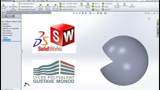 Volume 4  sphère  solidworks  tutoriel base volume élémentaire [upl. by Mir]