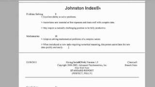 Interpreting the Johnston Index [upl. by Sargent620]