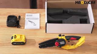 MAXCULAR MINI CHAINSAW CORDLESS E1362 [upl. by Kcid]