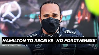 Hamilton to receive quotno forgivenessquot for FIA prizegiving snub  GPFans News [upl. by Otilrac]