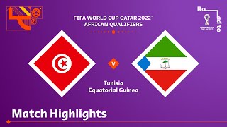 Tunisia v Equatorial Guinea  FIFA World Cup Qatar 2022 Qualifier  Match Highlights [upl. by Nnyleuqaj]