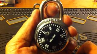 20 Decoding a Dial Combination Master Pad Lock The fast and easy way [upl. by Leeth867]