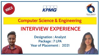 KPMG Interview Experience  2022  Analyst Position [upl. by Dowdell]