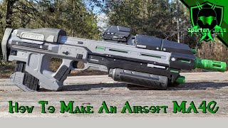 How To Make Your Own Halo Airsoft MA40 [upl. by Ayatal]