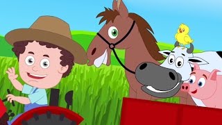 Old MacDonald Had A Farm  Farm Song  Nursery Rhymes  Kids Songs  Baby Rhymes [upl. by Urbas]