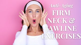 ANTIAGING FACE LIFTING EXERCISES For Jowls amp Laugh Lines Nasolabial Fold  Firm Neck amp Jawline [upl. by Marcy]