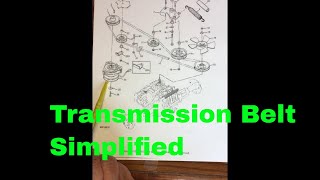 How to change the main transmission beltdrive belt on a John Deere tractor [upl. by Crockett]