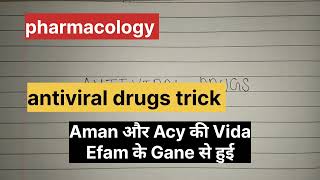 Trick Antiviral Drugs  Pharmacology Bsc nursing 2nd year antiviral antiviraldrugstrick drug [upl. by Maritsa73]