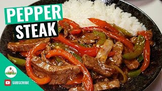 Pepper Steak Recipe  How to make Pepper Steak  30 minutes Pepper Steak Recipe by ​chefali1027 [upl. by Annawik]