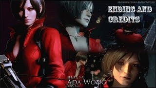 Resident Evil 6  Ada Campaign Ending and Credits [upl. by Aihtennek]