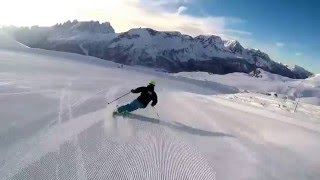 SKI CARVING CARVING SKIING  HEAD SKI  PASSO SAN PELLEGRINO  DOLOMITI SUPERSKI [upl. by Casabonne]