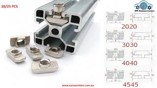 All Types of Aluminium Extrusion Tnuts [upl. by Oahc49]