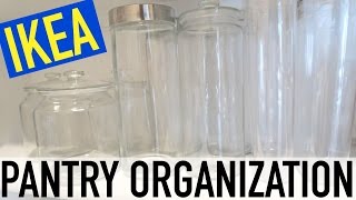 PANTRY ORGANIZATION  IKEA HAUL  CHEAP amp AFFORDABLE  JANUARY 2017 [upl. by Weiman]