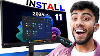 Windows 11 Installation step by step🔥 Latest 24H2 AI Version Stop Using Fake Version⚡ [upl. by Pepper]