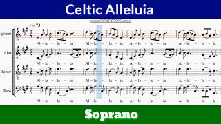 Celtic Alleluia  Soprano [upl. by Eeneg]