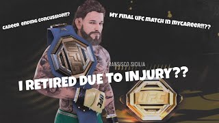 FORCED INTO RETIREMENT BY INJURY MY LAST UFC FIGHT [upl. by Auhesoj]