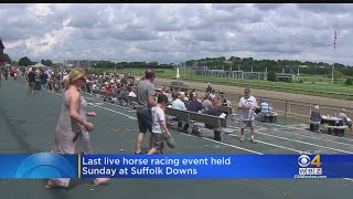 Suffolk Downs Holding Final Day Of Live Racing [upl. by Cyb]