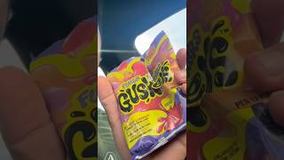 ￼20 SECOND REVIEW trying the new sour gushers milliondollarbaby funny couple review fyp food ￼ [upl. by Cirred]