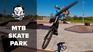 Mountain Biking at a Skatepark [upl. by Wershba623]