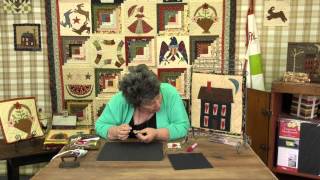 Jan Patek Calendar Mini Quilt Block 12 Home Sweet Home Applique Quilt Tutorial [upl. by Odyssey923]