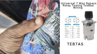 HOW TO CONNECT A 7 WAY TOWBAR WIRING BYPASS RELAY TEB7AS 12V VOLT [upl. by Aynatal973]