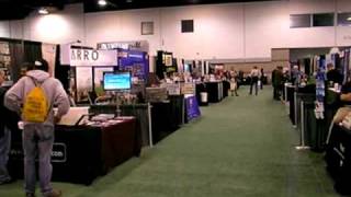 Exhibit Hall and Rock Corer at Geological Society of America Annual Conference [upl. by Puna]