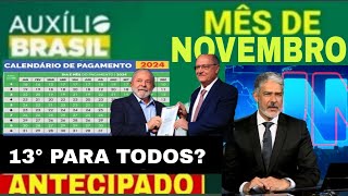 CALENDÁRIO DO AUXÍLIO BRASIL em NOVEMBRO VAI SER ANTECIPADO NOVO ADICIONAL VALOR MAIOR NA CONTA [upl. by Euphemie]