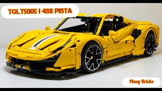 TGL T5005  Supercar 488 LEGO Compatible Stop Motion Build [upl. by Esmerolda]