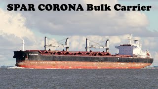 Bulk Carrier SPAR CORONA auf der Elbe vor Cuxhaven [upl. by Ahsoj264]