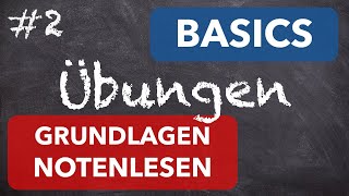 Übungen zu Grundlagen Notenlesen  Stammtöne in Violinschlüssel und Bassschlüssel [upl. by Nava]