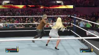 wwe2k23 Jessica McCarney vs Ashley Graham 23 [upl. by Trebbor]