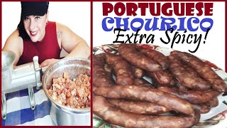 Portuguese Smoked Chourico Extra Spicy [upl. by Anitsrik]