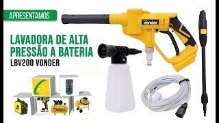 Review Lavadora de Alta Pressão à Bateria LBV200 Vonder [upl. by Trebuh]