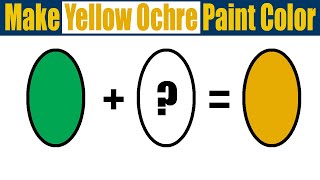 How To Make Yellow Ochre Paint Color  Yellow Ochre Acrylic Paint [upl. by Amlez]