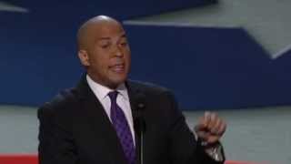 Newark Mayor Cory Booker Gives Platform Address at DNC [upl. by Yetak447]