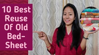 10 Best Ideas To Reuse old BedsheetsDIYपुराने चादरों को कैसे दोबारा उपयोग करेंBest out of waste [upl. by Lusty]