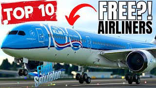 10 Amazing FREE AIRLINERS for MSFS  PC amp Xbox  A380 A350 787 747 amp More  Existing amp Upcoming [upl. by Koval]